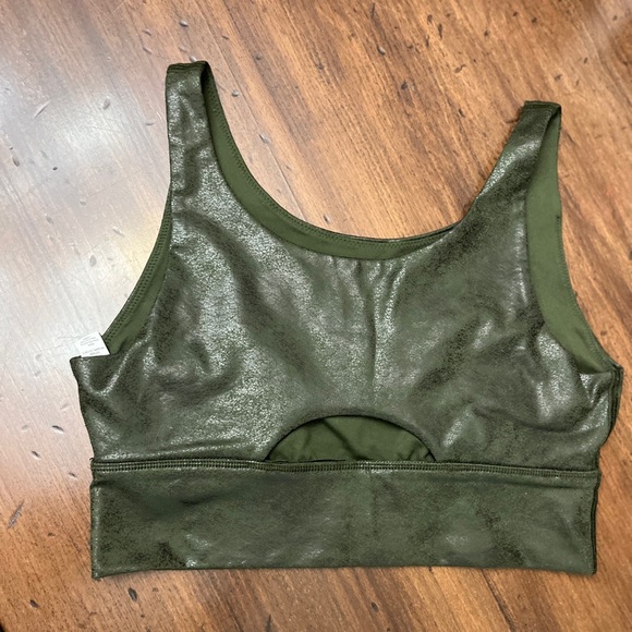 Offline By Aerie High Waist Olive Crackle Set Size Small Activewear Athleisure - Picture 13 of 15